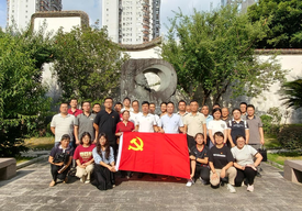 省食用菌技术推广总站党支部与省农科院食用菌所党支部联合开展主题党日活动